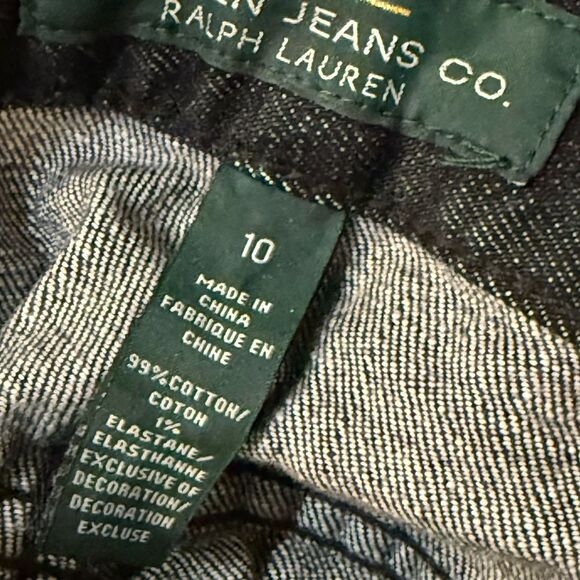 Lauren Ralph Lauren VTG. Charcoal Straight Jeans Classic Denim size 10 - Picture 6 of 8